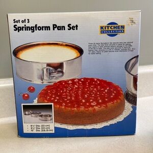 Set of spring form pans